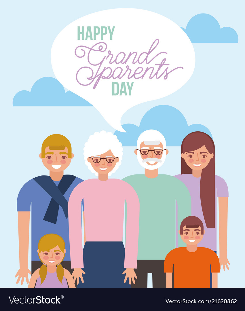 Grandparents Day Card Royalty Free Vector Image