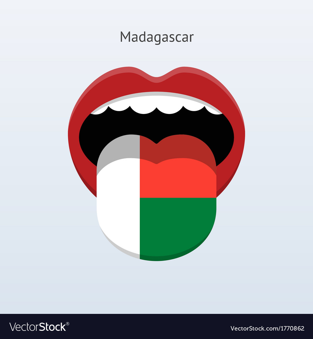 Madagascar Language Abstract Human Tongue Vector Image   Madagascar Language Abstract Human Tongue Vector 1770862 