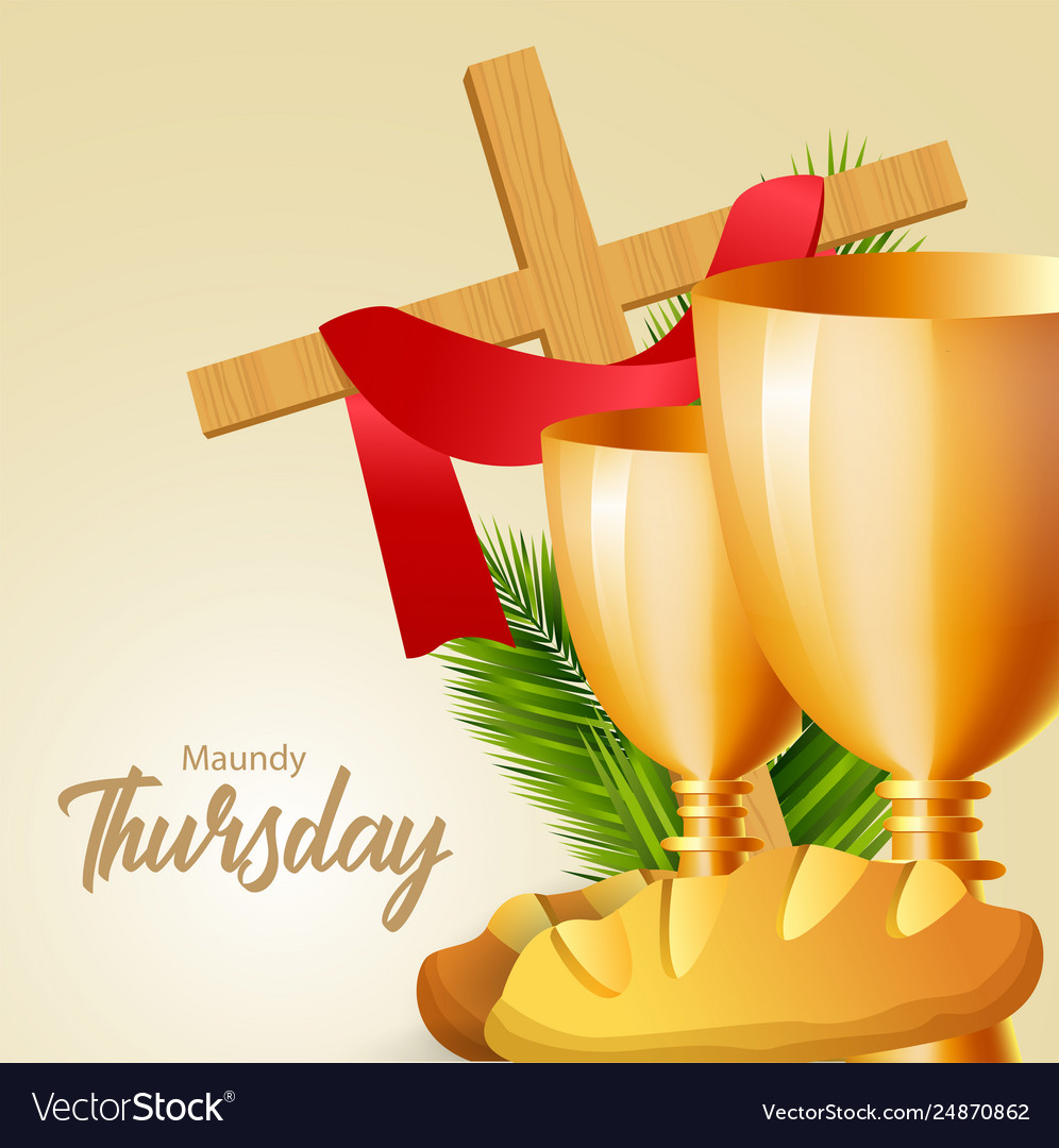 Maundy thursday Royalty Free Vector Image - VectorStock