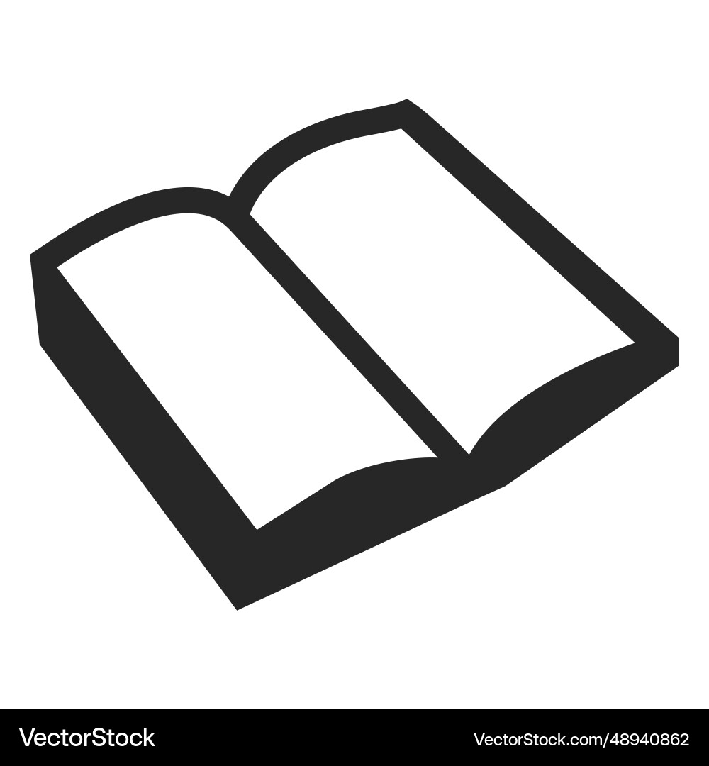 Open book icon Royalty Free Vector Image - VectorStock