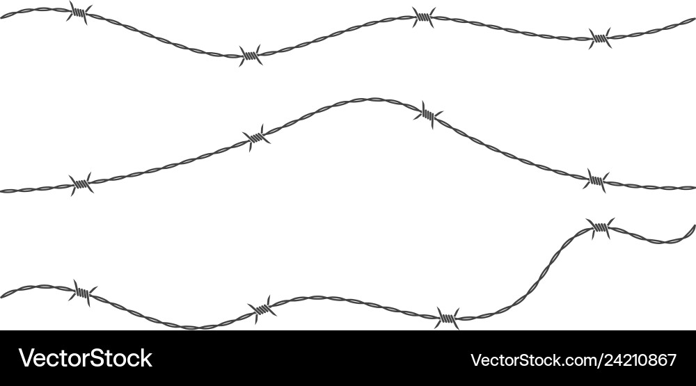 Barbed wire Royalty Free Vector Image - VectorStock