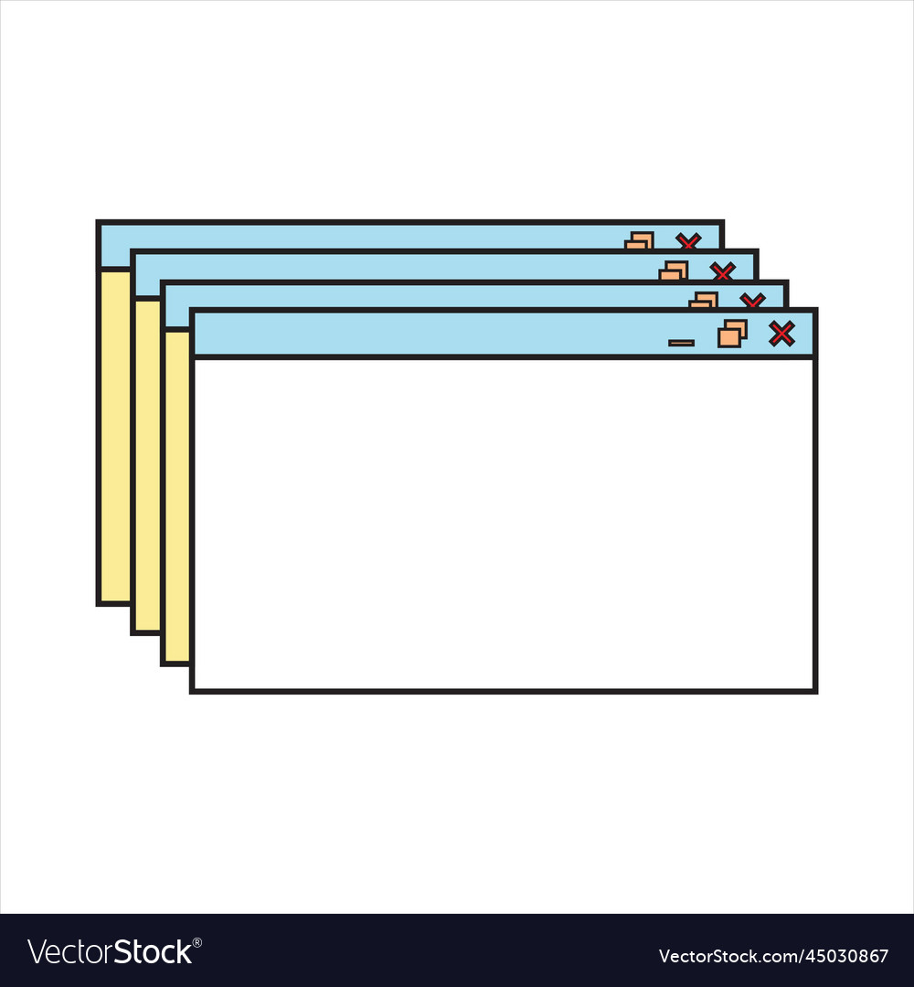 Computer screen Royalty Free Vector Image - VectorStock