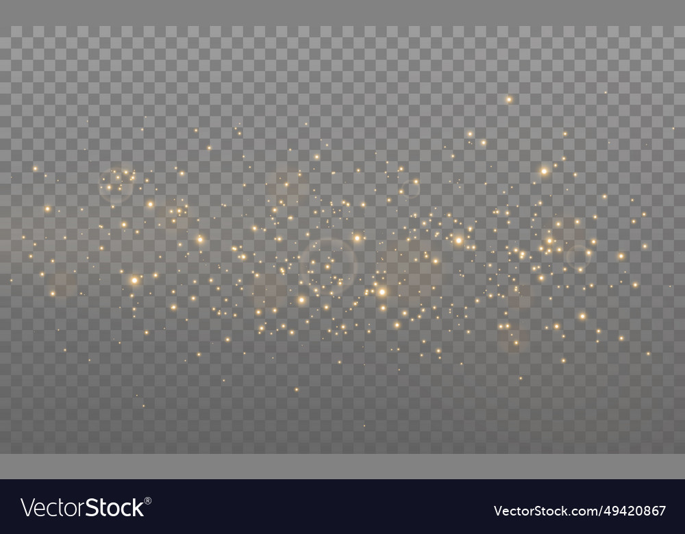 Glitter dust shiny gold particles luxury Vector Image