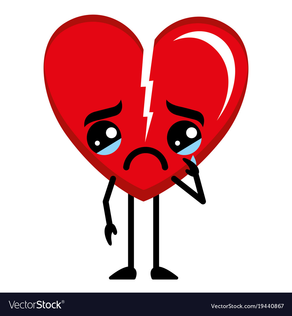 Heart Broken Depression Heartbroken Cartoon Characters