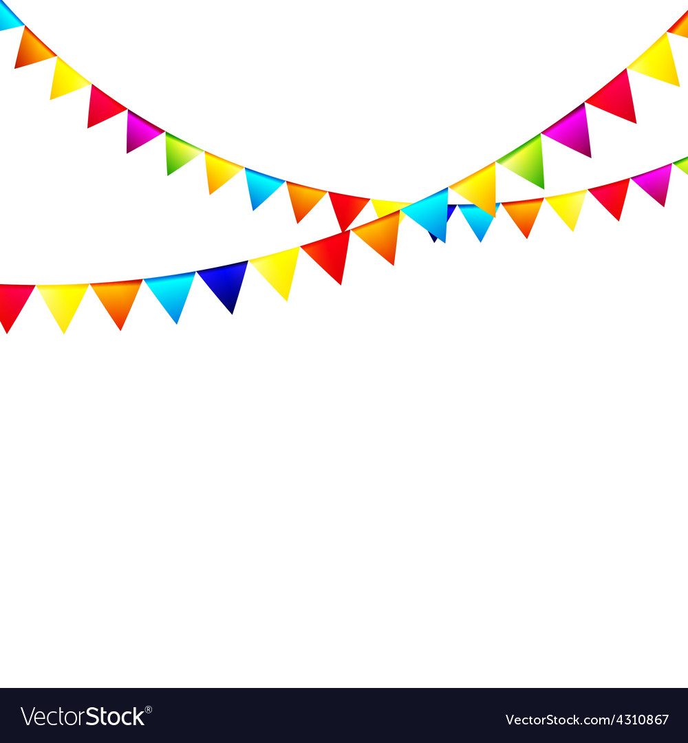 Party background with flags Royalty Free Vector Image