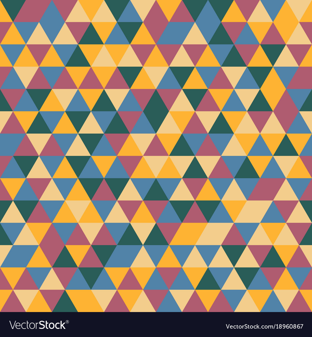 Seamless color triangles pattern Royalty Free Vector Image