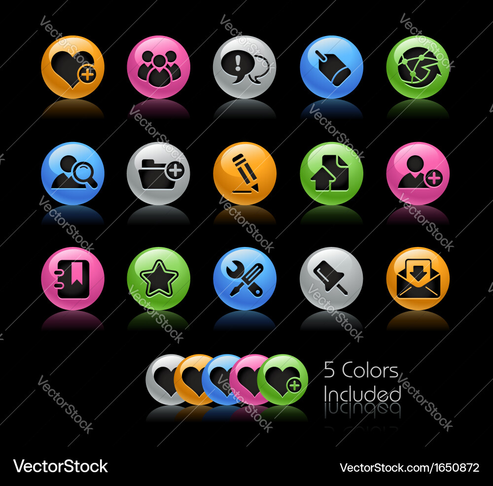 Web icons Royalty Free Vector Image - VectorStock