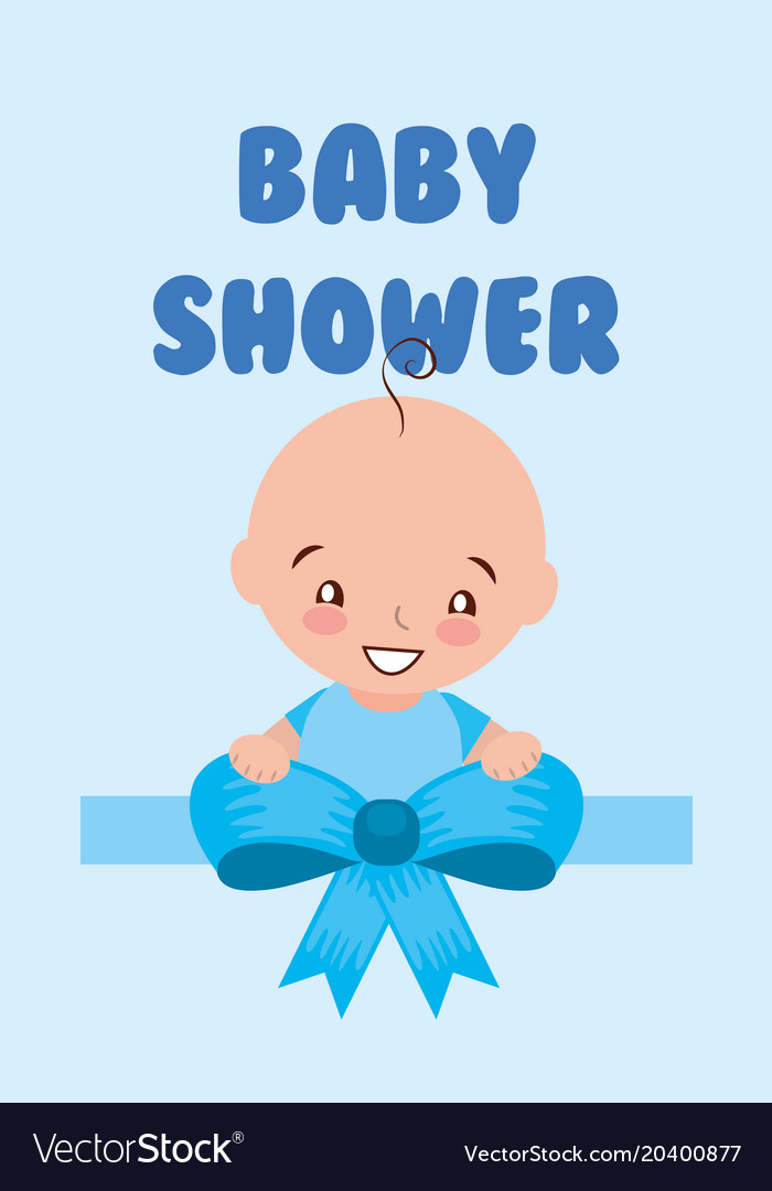 Baby shower card Royalty Free Vector Image - VectorStock