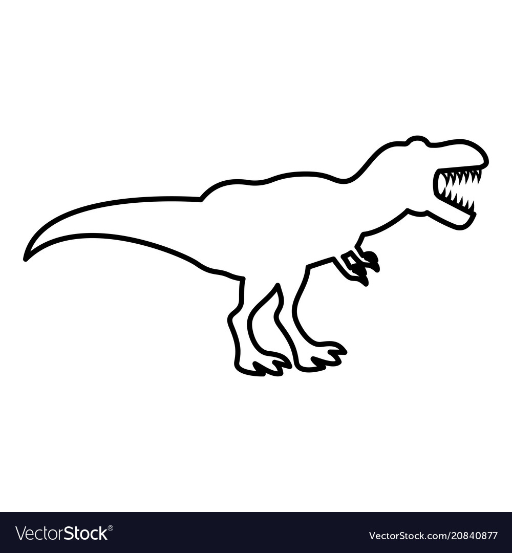 Leerobso: Simple T Rex Drawing Cute