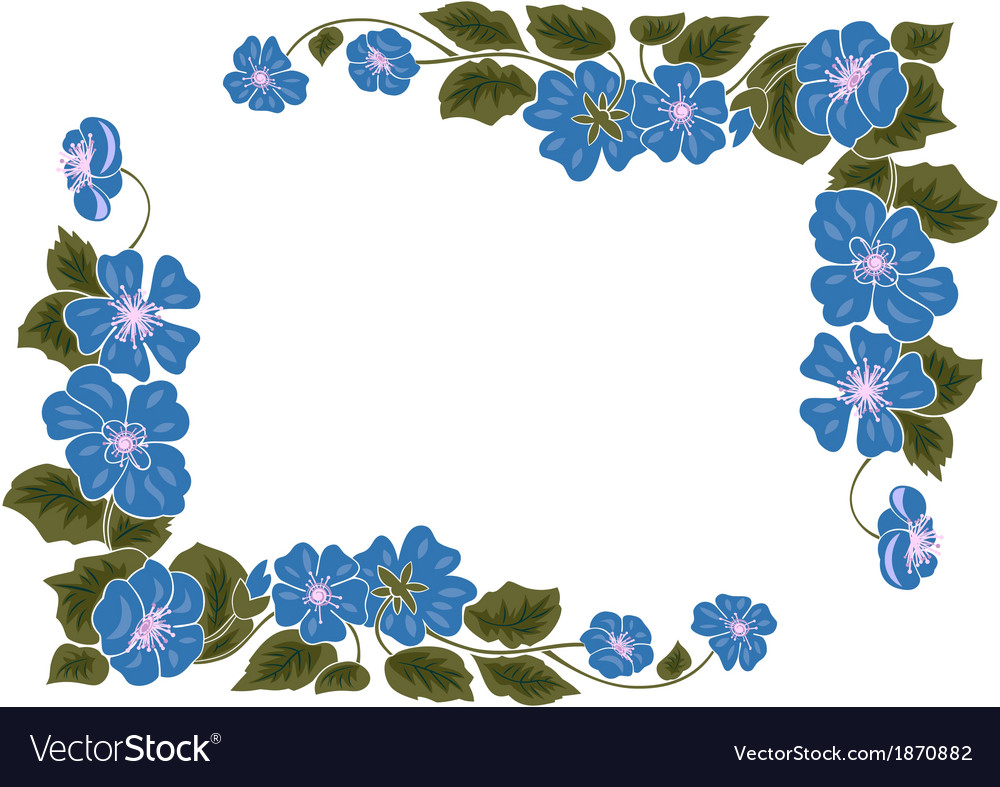 Abstract floral frame