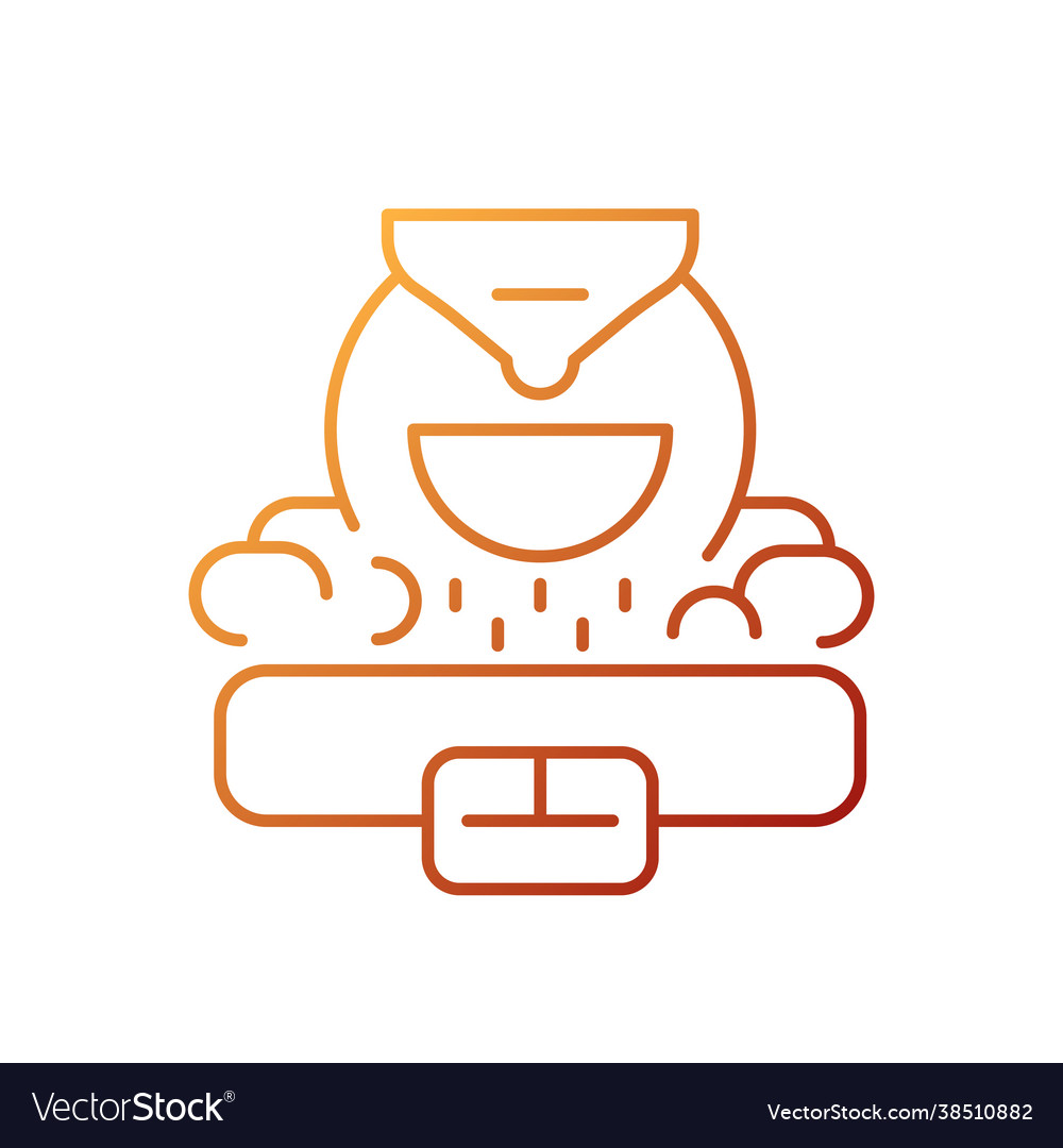 Coffee roaster gradient linear icon Royalty Free Vector