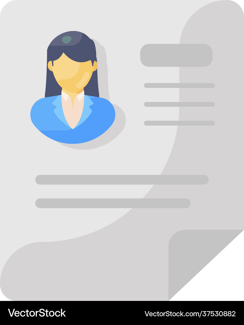 Curriculum vitae Royalty Free Vector Image - VectorStock