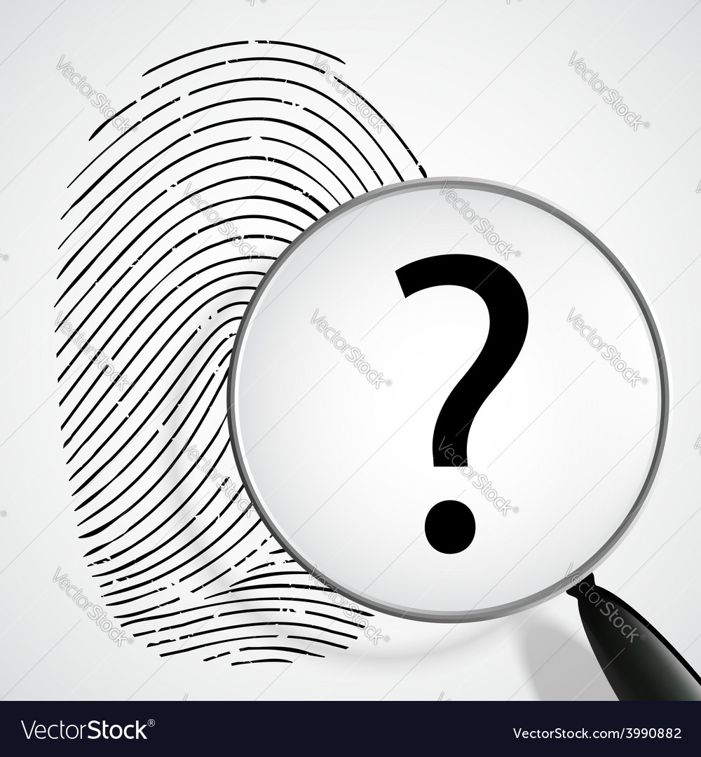 Magnifying Glass With A Question Mark Royalty Free Vector 2223