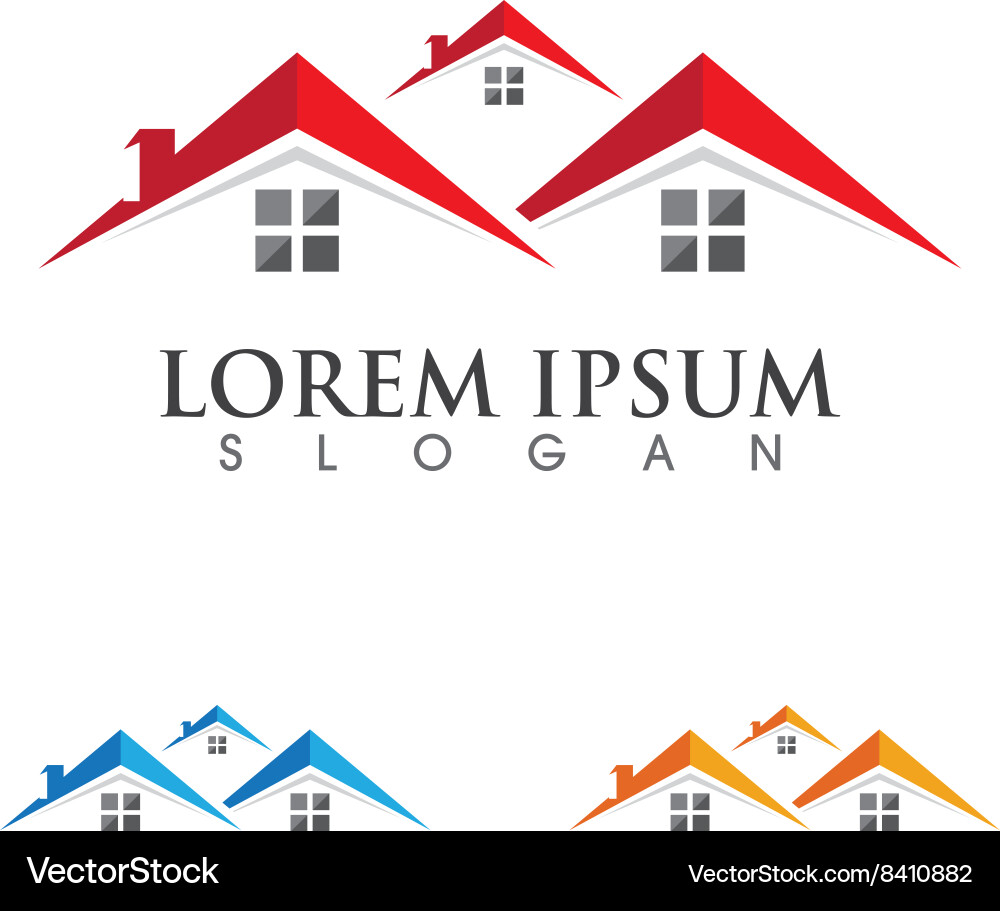 Property logo template Royalty Free Vector Image