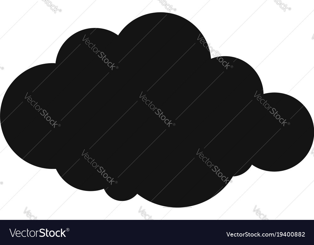 Rare cloud icon simple style