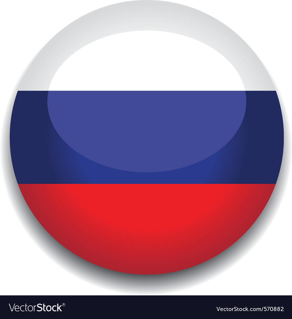 Premium Vector  Round flag of russia. vector illustration.