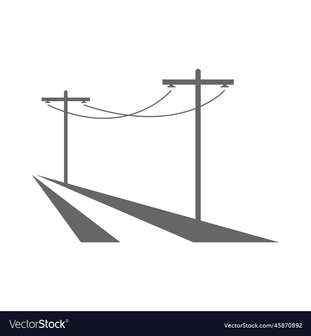 Electric pole icon design Royalty Free Vector Image