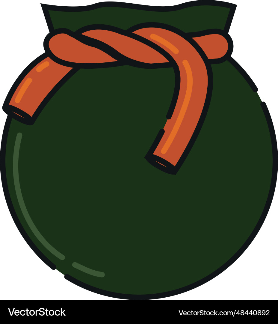 Isolated colored moneybag gaming icon Royalty Free Vector