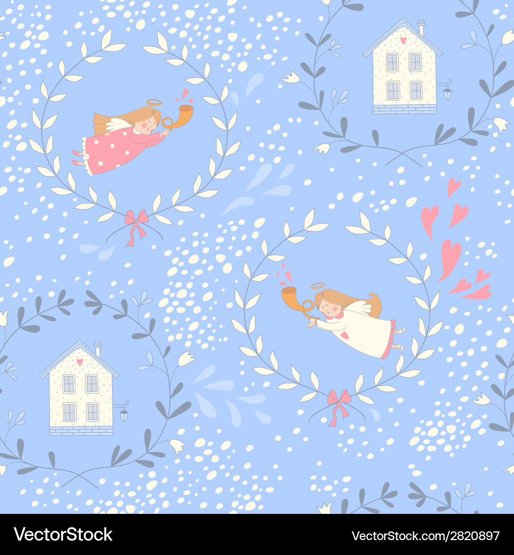 Christmas seamless pattern Royalty Free Vector Image