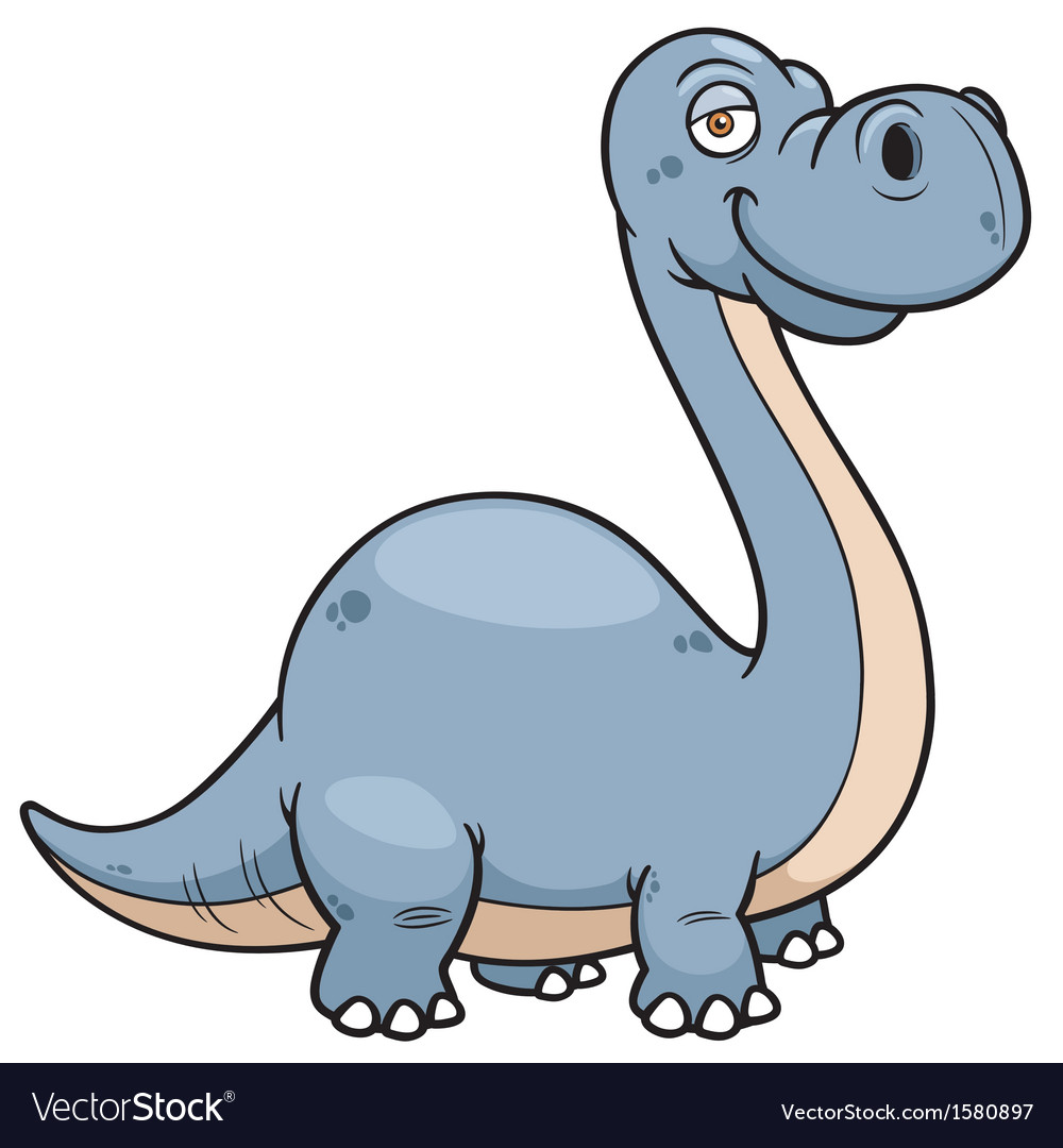 Dinosaur brontosaurus Royalty Free Vector Image