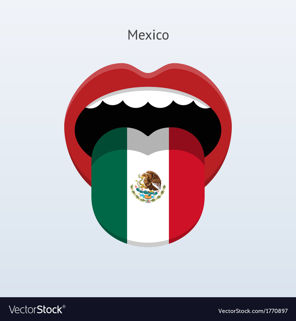 Mexico Language Abstract Human Tongue Royalty Free Vector