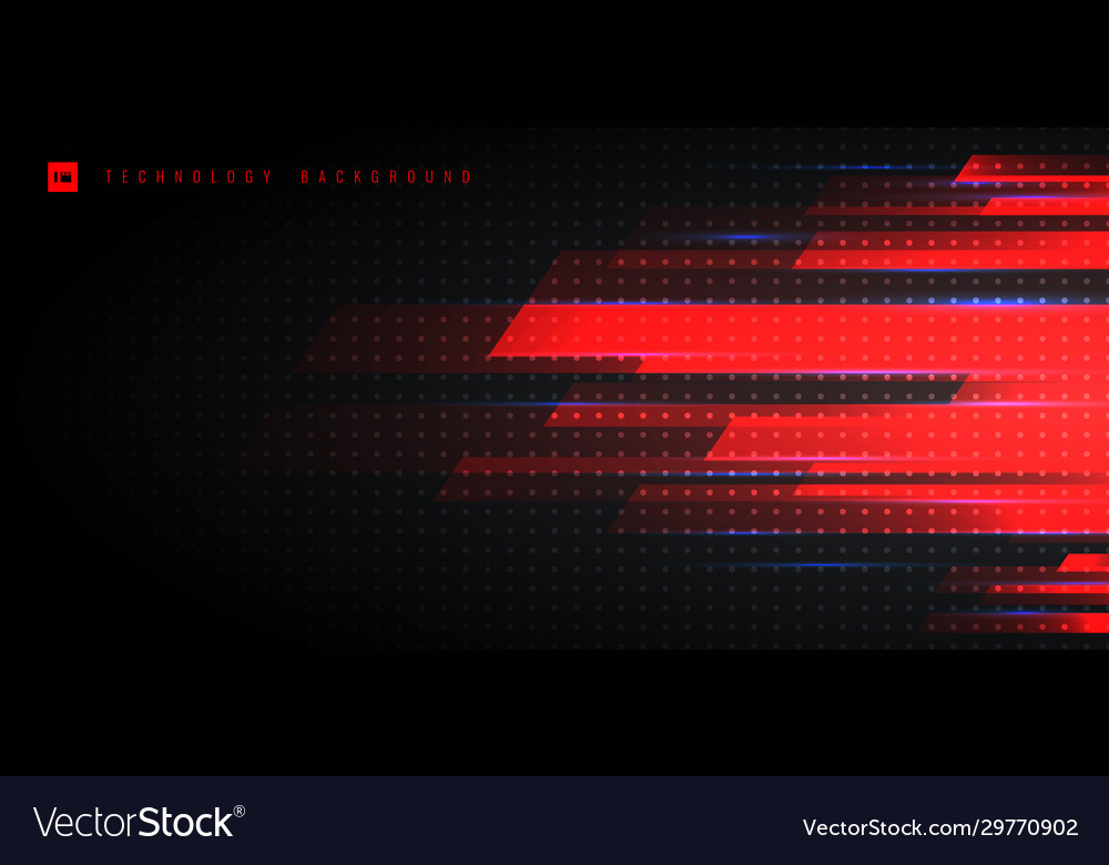 Abstract technology futuristic concept red light vector image Abstract technology futuristic concept red light