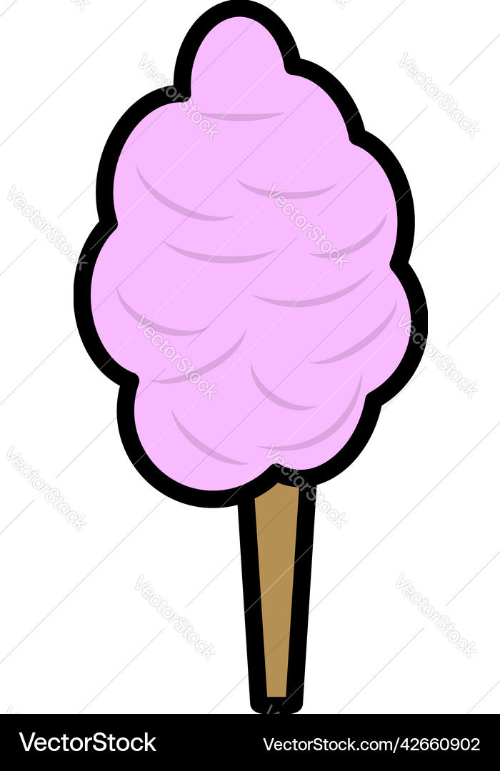 Cotton candy icon Royalty Free Vector Image - VectorStock