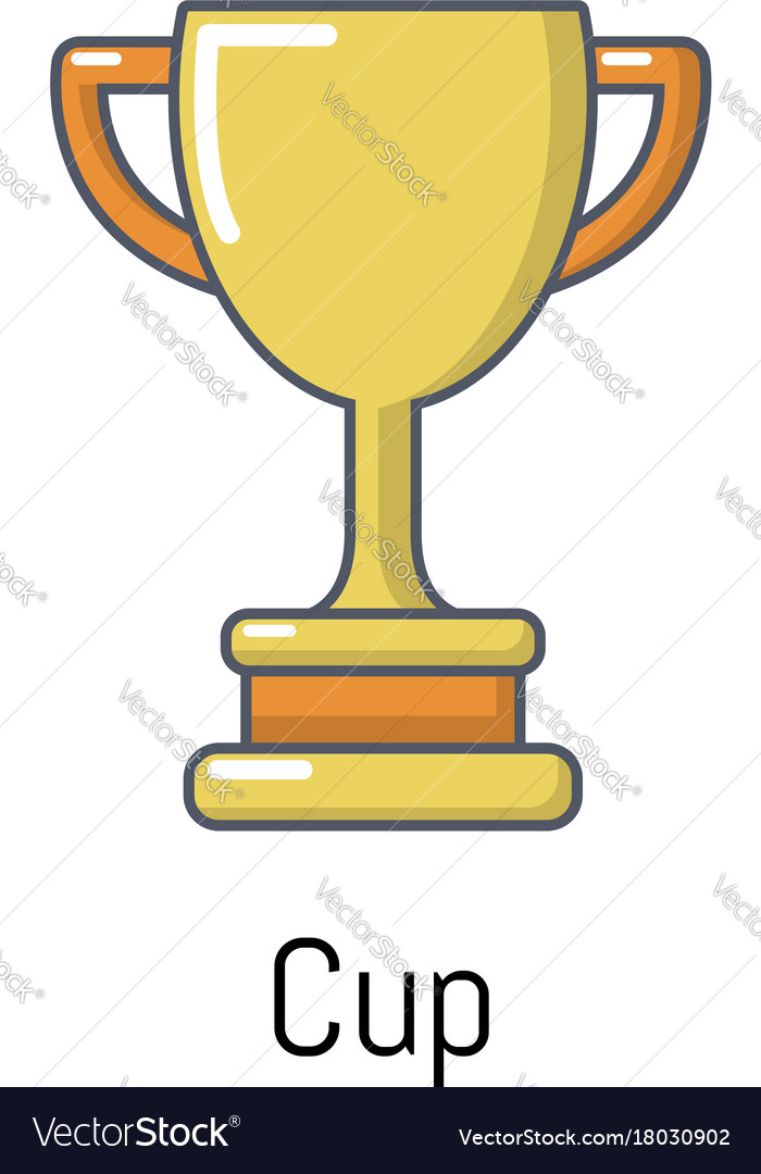 Cup icon cartoon style Royalty Free Vector Image