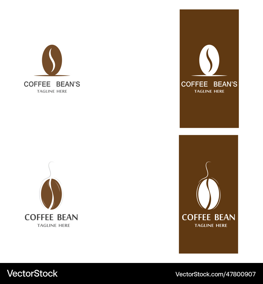 Coffee bean icon Royalty Free Vector Image - VectorStock