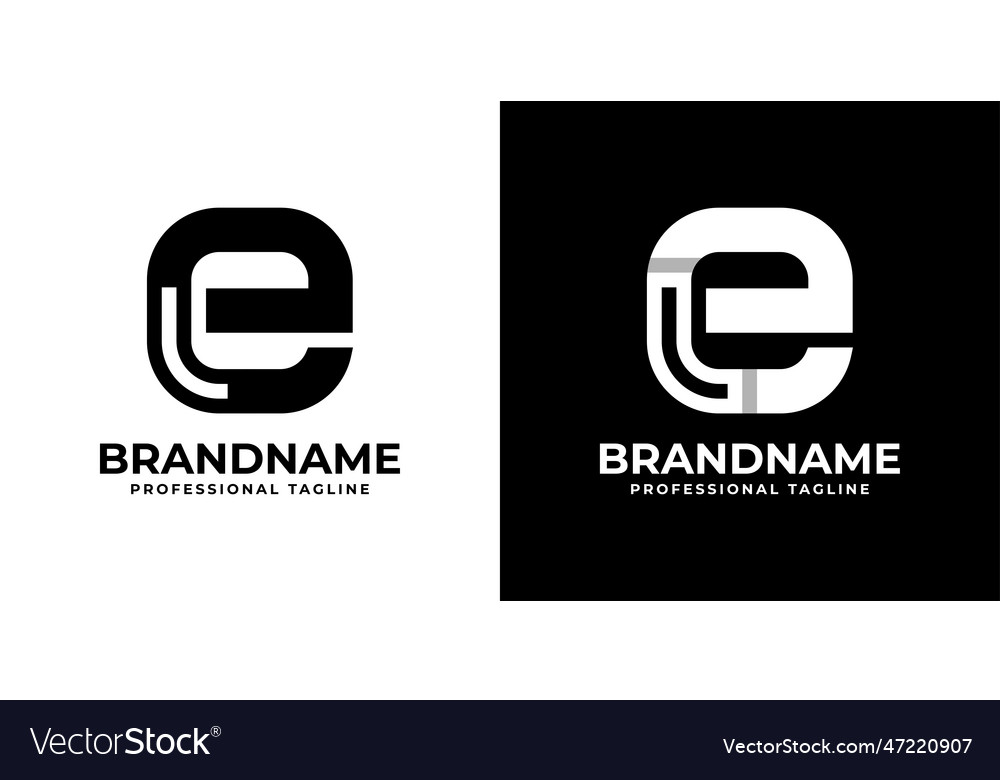 Letter El Or Le Monogram Logo Suitable For Any Vector Image