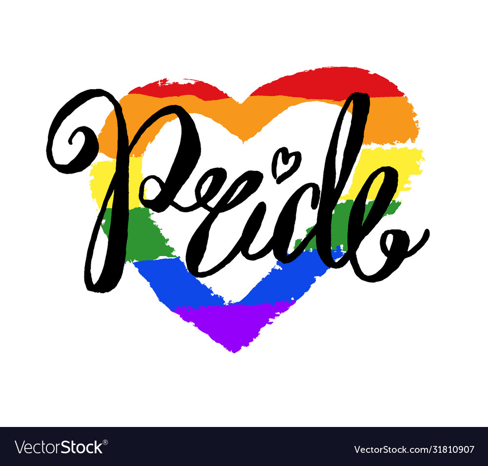 pride-word-custom-lettering-text-colored-vector-image