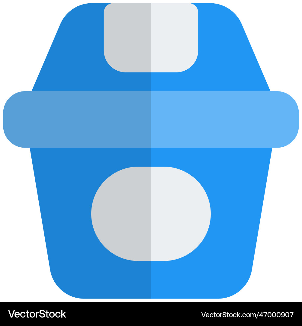Small waste basket for dumping paper Royalty Free Vector