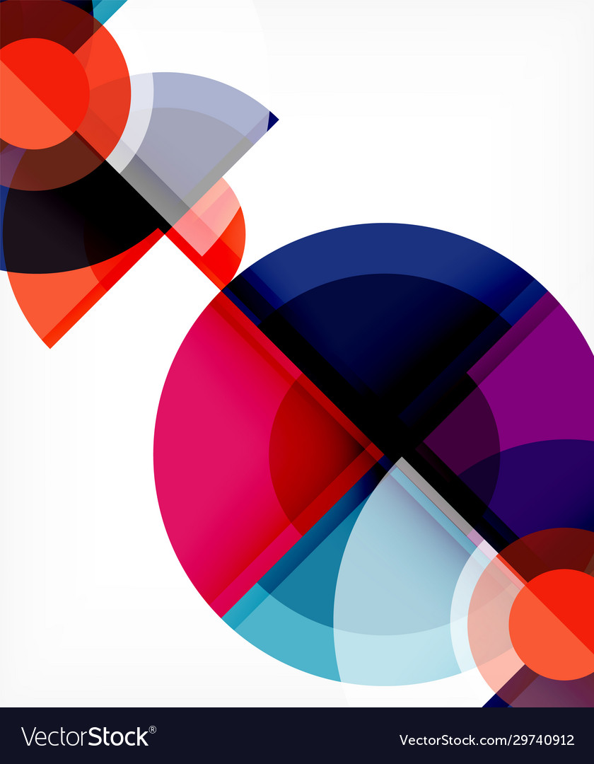 Abstract background circle and triangle design Vector Image