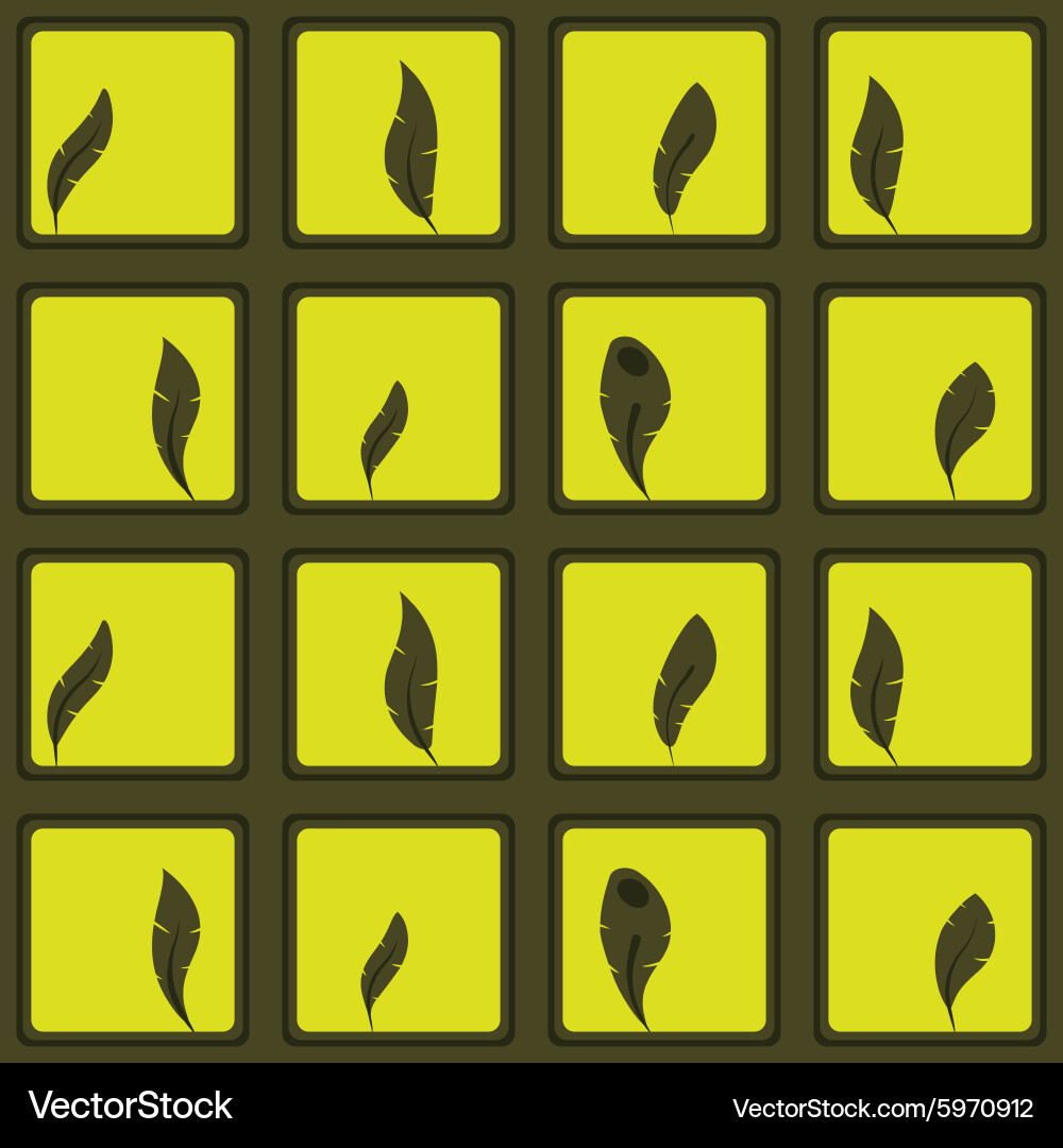Seamless background with feather Royalty Free Vector Image