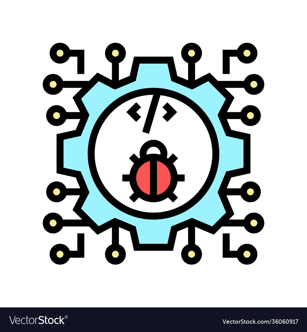 Development debug color icon Royalty Free Vector Image