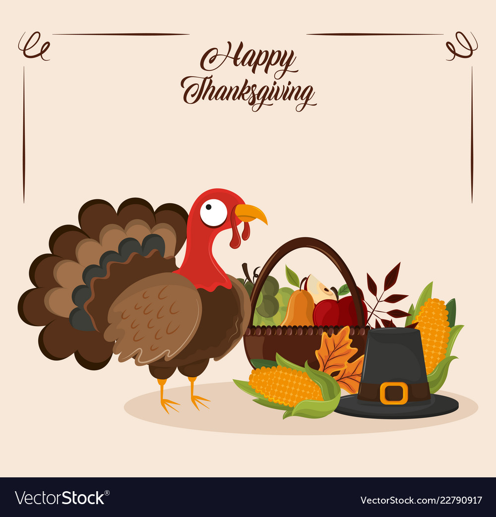 Happy thanksgiving day Royalty Free Vector Image