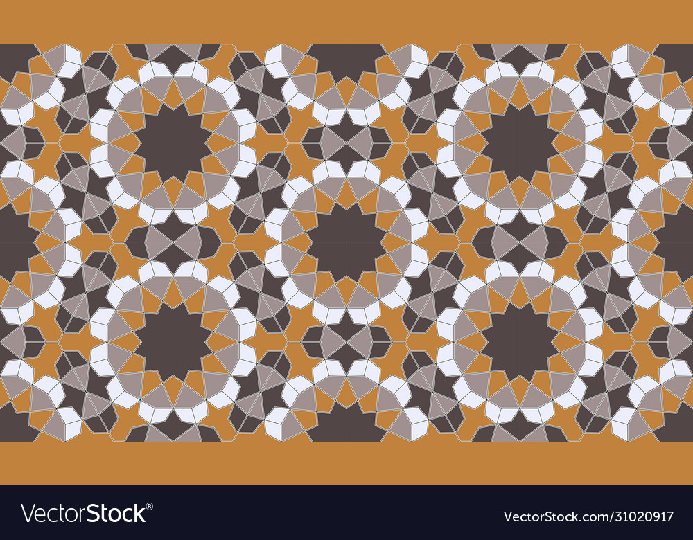 Islamic colorful geometric seamless pattern vector image Islamic colorful geometric seamless pattern