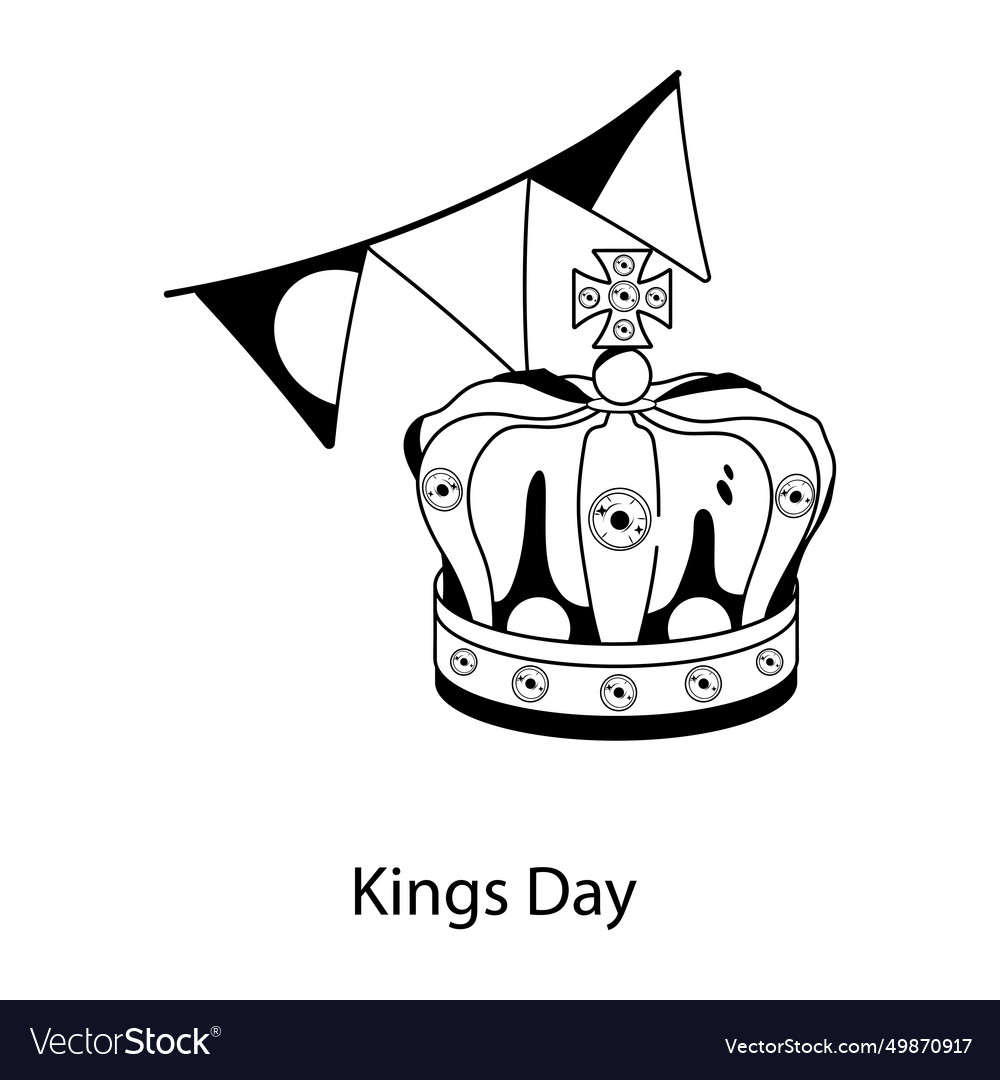 Kings day Royalty Free Vector Image - VectorStock