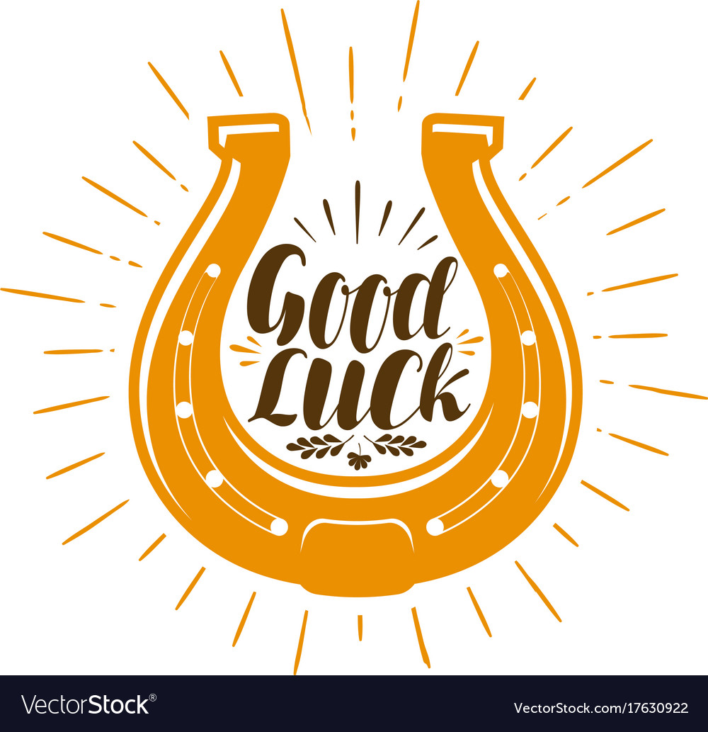 Horseshoe talisman luck success symbol good Vector Image