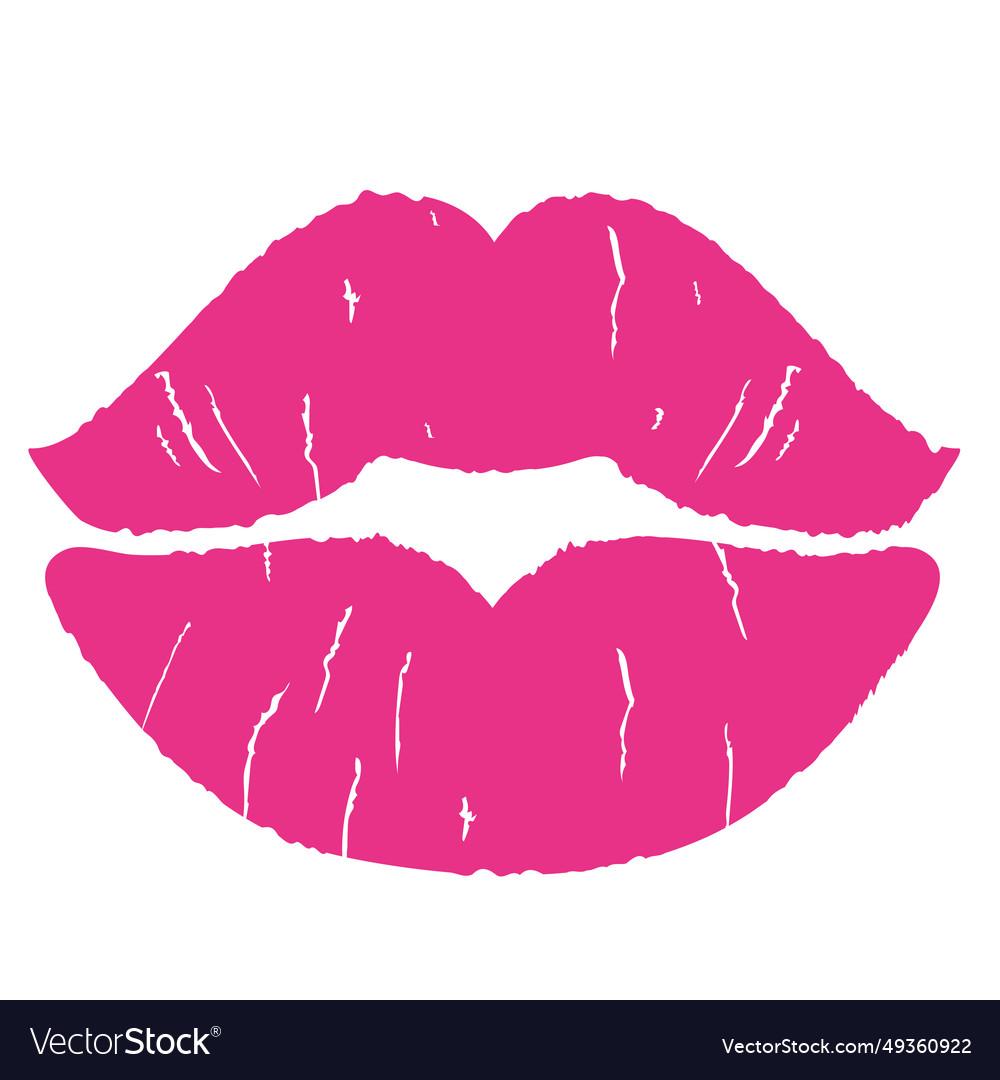 Kiss Lips Beautiful Royalty Free Vector Image Vectorstock 2582