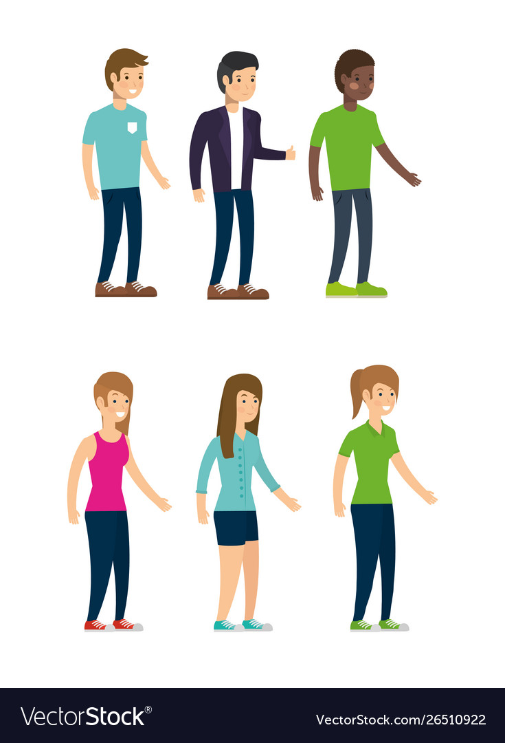 Outdoor people activity flat design Royalty Free Vector