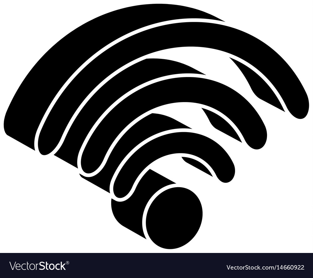 Wifi signal isometric icon Royalty Free Vector Image