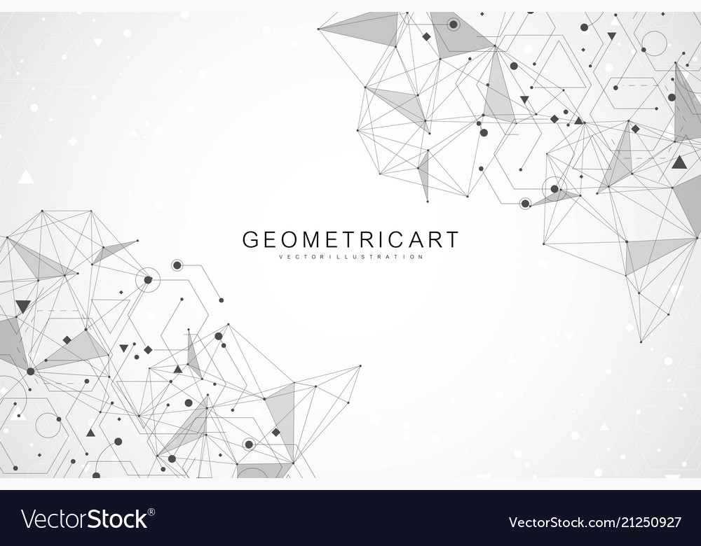Big data visualization background modern Vector Image