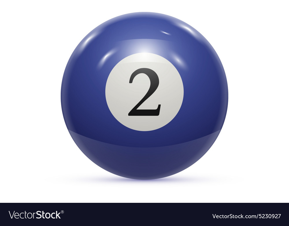 Billiard two ball isolated on a white background Vector Image