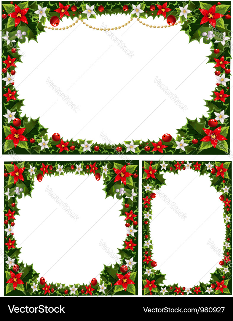 Collection of beautiful decorative frames Vector Image