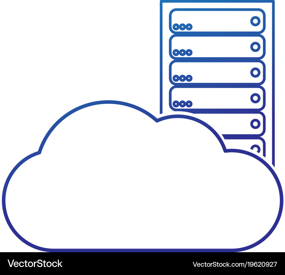 Web hosting design Royalty Free Vector Image - VectorStock
