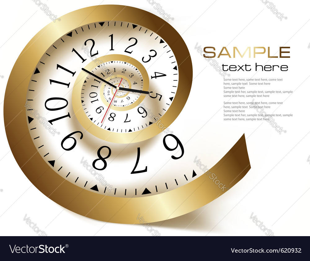 Infinity time Royalty Free Vector Image - VectorStock