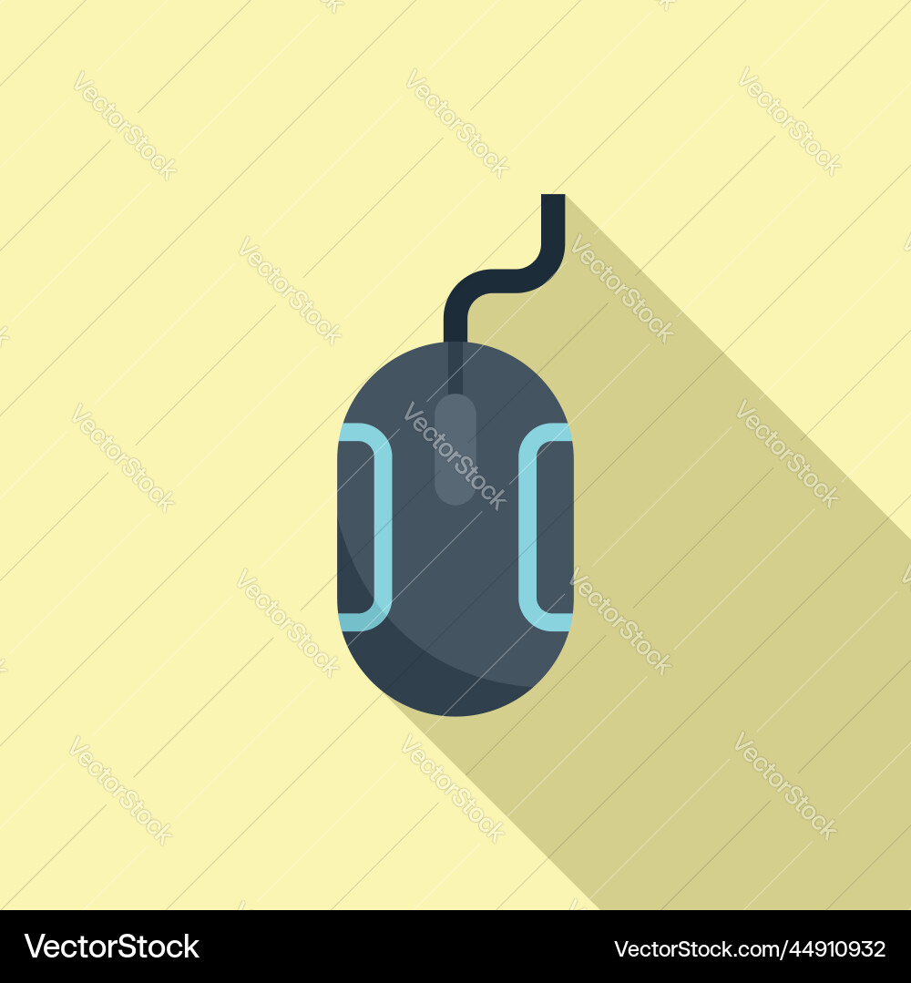 Interface mouse icon flat web button Royalty Free Vector
