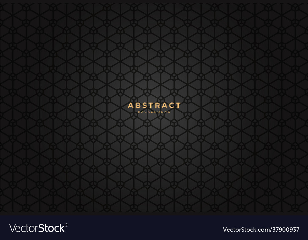 Black geometric pattern abstract background Vector Image