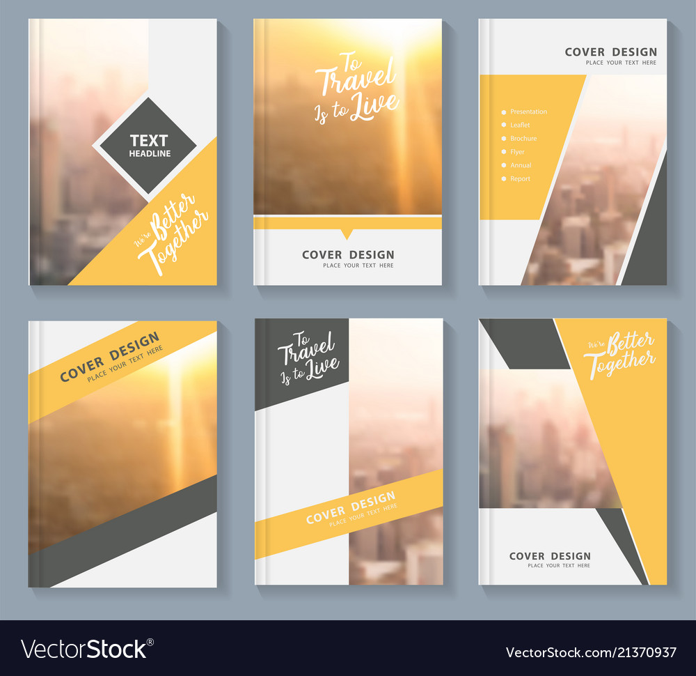 Business magazine cover layout design Royalty Free Vector